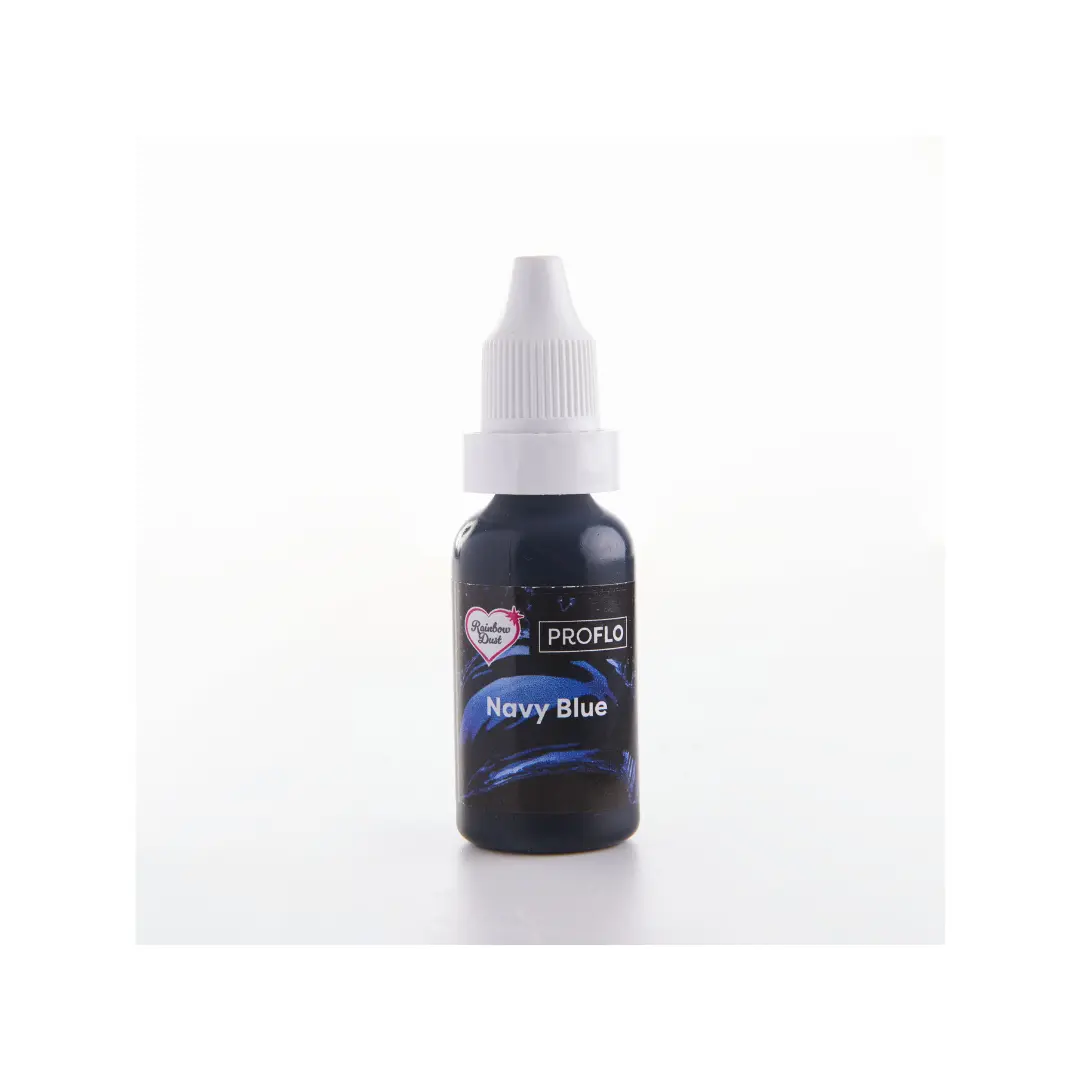 colorant liquide proflo bleu marine rainbow dust