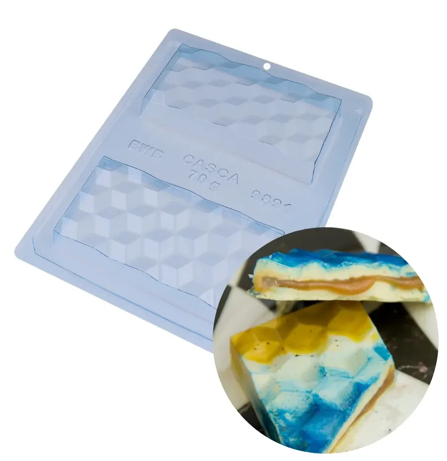 Moule Tablette de Chocolat 3D - Perle Dorée Moule tablette de chocolat idéal fourrage - Perle Dorée