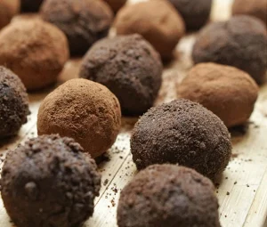 recette de truffes au chocolat-Perle Dorée