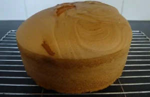 molly cake recette-cuisson gâteau à la sortie du four-Perle Dorée