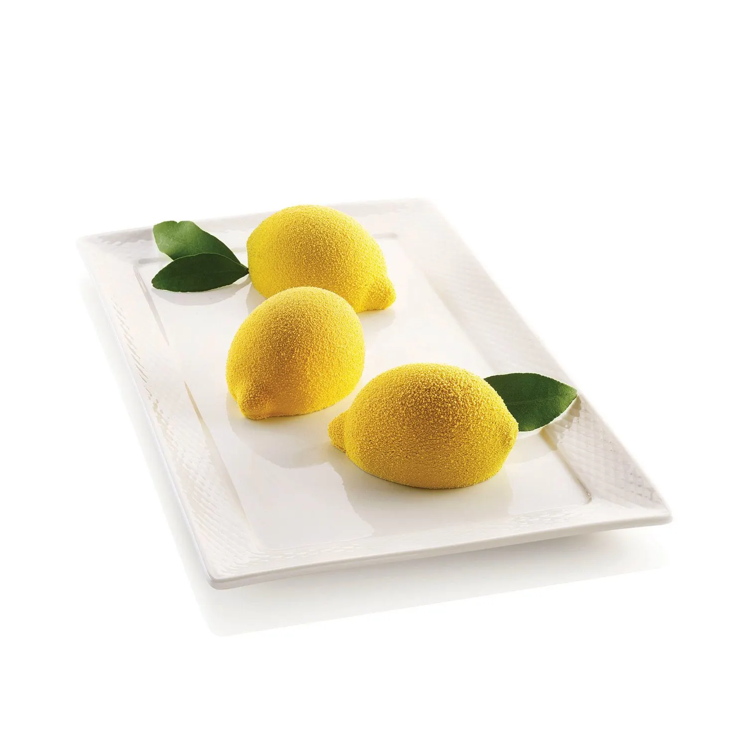 moule silicone citron Silikomart Delizia al Limone-Perle Dorée Moule trompe l'oeil silicone pour réaliser 6 pâtisseries en forme de citron 3D avec le moule citron Silikomart