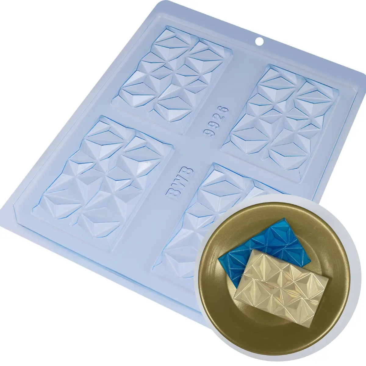 moule-tablette-chocolat-triangle-barre-Perle Dorée Moule tablette chocolat triangle bar pour réaliser une tablette chocolat Dubaï-Perle Dorée